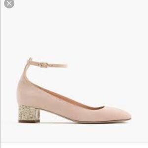 Jcrew glitter heels 